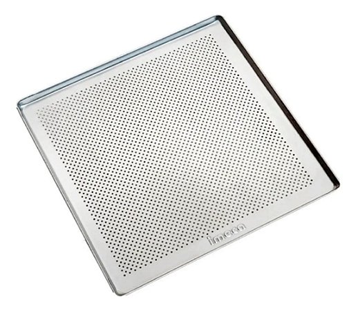 Bandeja Turbo Alumínio 35x35x1 Perfurada Estampada Imeca