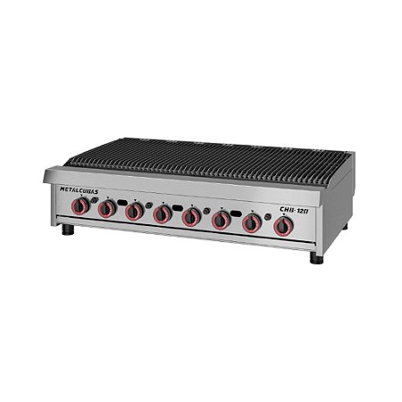 Chapa Char Broiler a Gás Metalcubas CHB 120 G2 Premium Inox