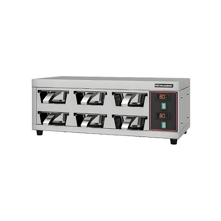 Conservador de Proteínas MCP 6 Cubas Inox 1500W Metalcubas