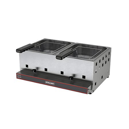 Fritadeira a Gás Alta Pressão FRCG 6 AP 6L Inox Metalcubas