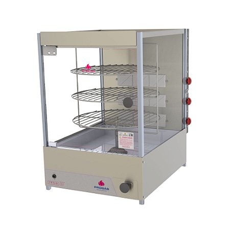 Forno Multiuso Giratório Bivolt PRP-124 G Inox com 3 Grelhas Progás