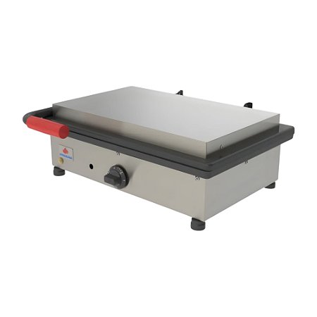 Chapa Grill Elétrica PR-500 E Style 2,0 mm Inox Escovado com Prensa Pão Progás