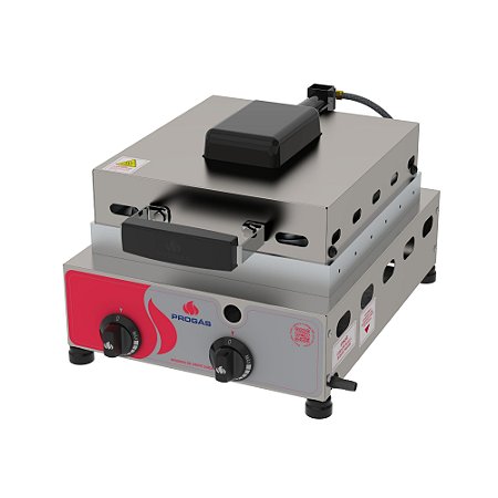 Máquina de Crepe Suíço a Gás PRK-120 G Style 12 Cavidades Progás