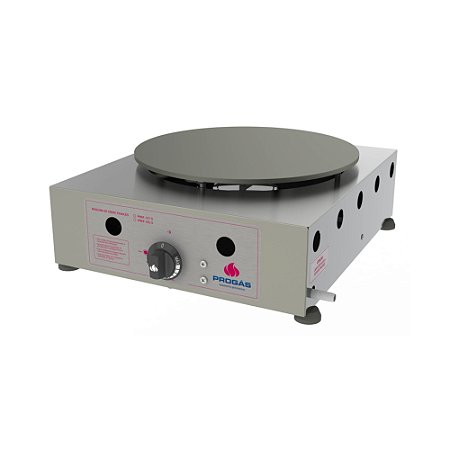 Chapa para Crepe Francês a Gás Inox Redonda PRKF-101 G Progás