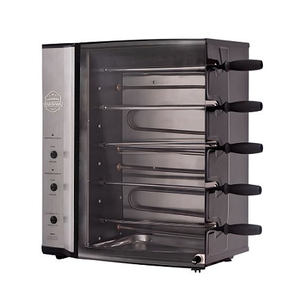 Churrasqueira Assador Elétrica CHE05 5 Espetos Giratório Hidro