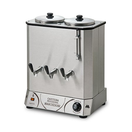 Cafeteira Elétrica Profissional Industrial Inox 8 Litros 2 Reservatórios Marchesoni