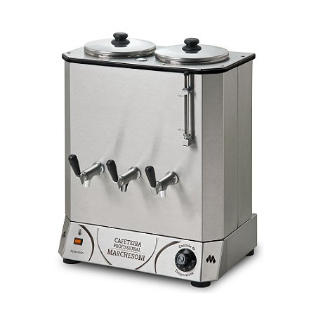 Cafeteira Elétrica Profissional Industrial Inox 12 Litros 2 Reservatórios Marchesoni