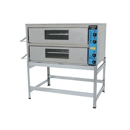 Forno Elétrico Industrial 90x70 com 2 Câmaras de 20cm Metalmaq