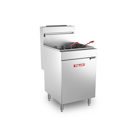 Fritadeira Vulcan a Gás Natural Industrial 30 Litros LG500 Inox Zona Fria