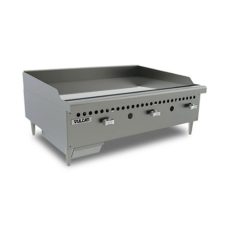 Chapa Bifeteira a Gás GLP Vulcan VCRG36 Profissional Inox 25,4mm 3 Queimadores