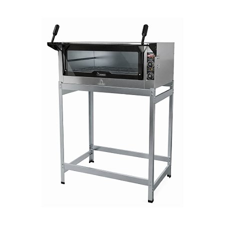 Forno Guilhotina Elétrico Industrial 80x60 1 Câmara com Pedra Refratária Metalmaq