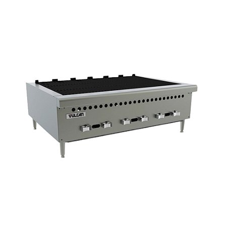 Chapa Char Broiler a Gás GLP Vulcan VCRB36 6 Queimadores Profissional Inox