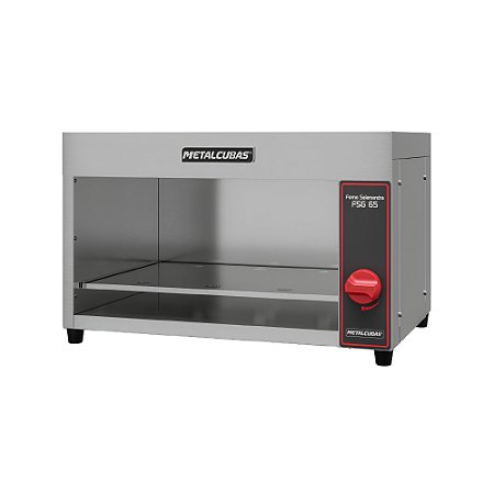 Forno Gratinador Salamandra a Gás FSG 65 Litros Inox Metalcubas