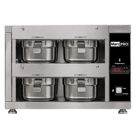 Conservador de Proteínas de Canto MarcPro UmiDry 4 Cubas 1000W Marchesoni
