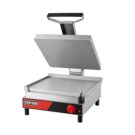 Chapa Grill Elétrica Industrial Croydon SSGL Alumínio com Prensa Pão