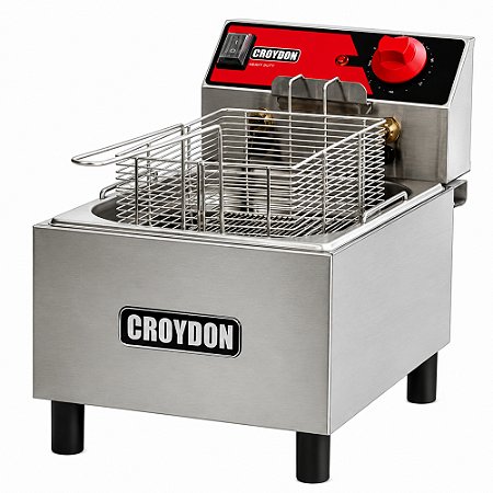 Fritadeira Elétrica Profissional FC1B Croydon 4,5 Litros 1 Cuba Inox