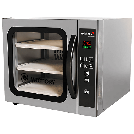 Forno Elétrico Convector Industrial de Convecção WCVP-335 3 Pedras Pães Com Vapor Wictory