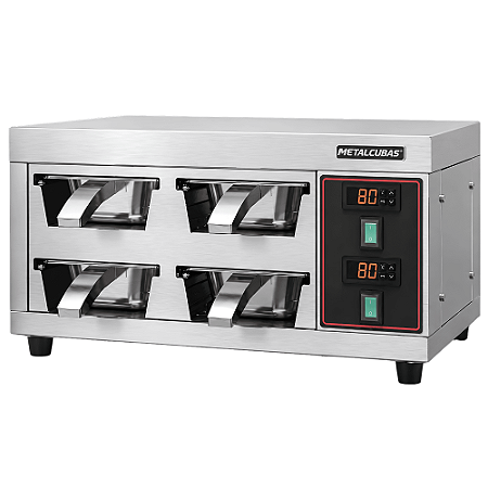 Conservador de Proteínas MCP 4 Cubas Centro Inox 1000W Metalcubas
