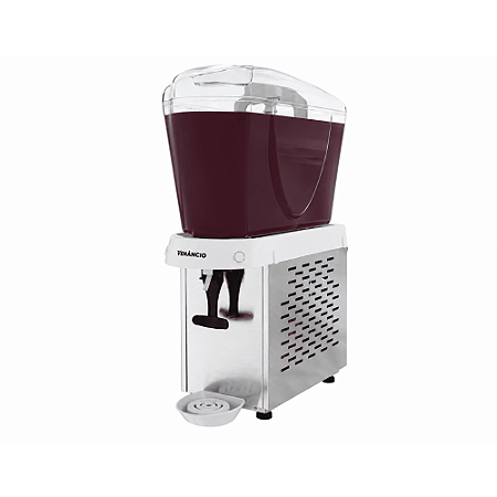 Máquina De Suco 1 Cuba Refresqueira Industrial Elétrica Venâncio 16L 500W Inox