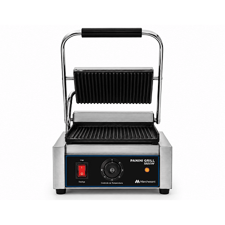 Chapa Sanduicheira Panini Grill Estriada Professional Elétrica Marchesoni 1800W