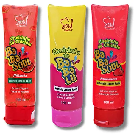 Sabonete Líquido Facial Cheirinho de Chiclete Babasoul 100ml