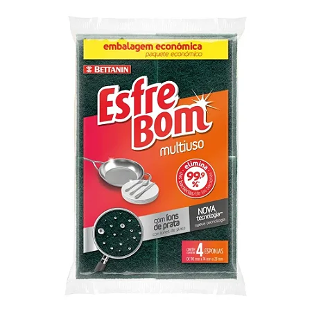 ESPONJA MULTIUSO DUPLA FACE C/4 UN