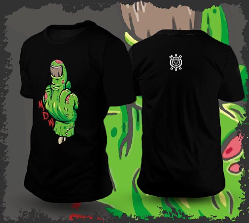 Camiseta Mud Dog ( Green Zombie )
