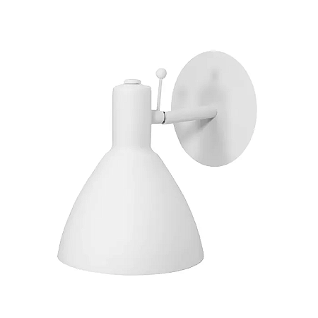 Arandela Articulada 22x16,5cm Alumínio Branco e Dourado GSG AR05