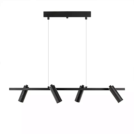 Pendente Tubo Retangular 80cm Alumínio Preto GSG PD12
