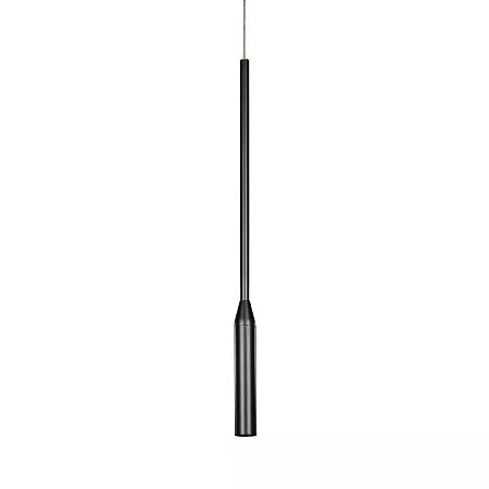 Pendente Cilindrico 40x2,5cm Aluminio Preto GSG PD19