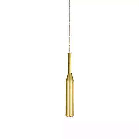 Pendente Cilindrico 17x2,5cm Aluminio Dourado GSG PD10