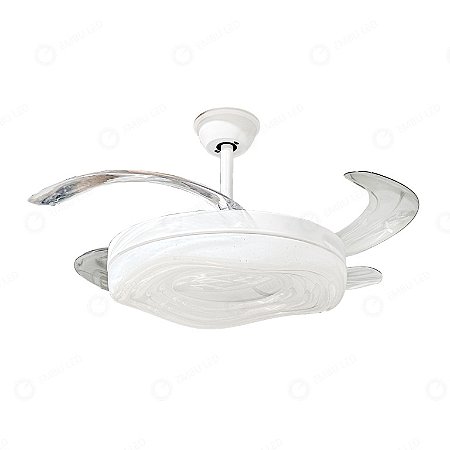 Ventilador com Luminária LED 30x122cm Nuvem Embu EBVL80176