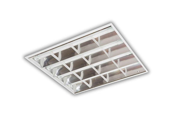 Luminária de Embutir 3 Aletas Brancas 2xT8 7x25,4x61,8cm GSG LE19