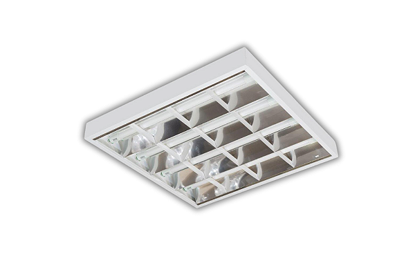 Luminária de Sobrepor 3 Aletas Brancas 2xT8 7x26x63cm GSG LS13