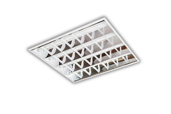 Luminária de Embutir 6 Aletas Brancas 4xT8 7x25,4x61,8cm GSG LE31