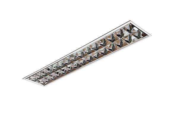 Luminária de Embutir 14 Aletas 2xT8 5,5x15x124,3cm GSG LE45