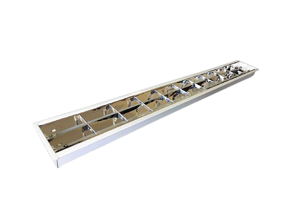 Luminária de Embutir 3 Aletas 2xT8 5,5x61,8x124,3cm GSG LE58