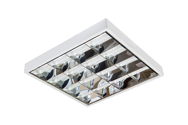 Luminária de Sobrepor 3 Aletas 2xT8 7x26x63cm GSG LS37