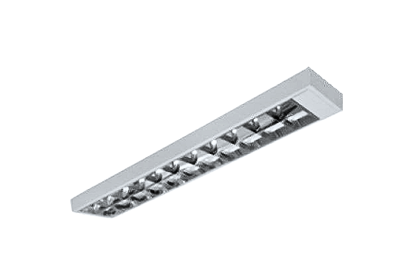 Luminária de Sobrepor 10 Aletas 2xT8 7x26x125,5cm GSG LS38