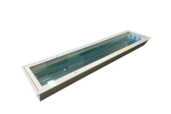 Luminária de Embutir Hermética 4xT8 12x30,5x124,3cm Alumínio GSG LE73