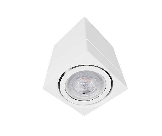 Spot de Sobrepor Quadrado para PAR20 12,5x9x9cm Branco GSG SP07