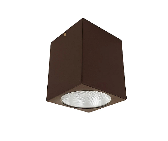 Spot de Sobrepor Quadrado para PAR30 9,5x12cm Marrom GSG SP14