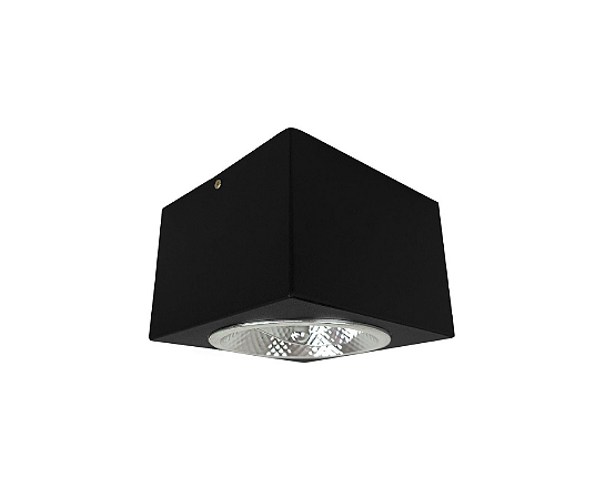 Spot de Sobrepor Quadrado para AR111 12,5x8,5cm Preto GSG SP15