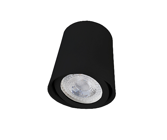 Spot de Sobrepor Redondo para Dicroica 7,5x6,5cm Preto GSG SP30