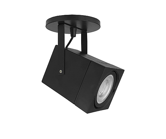 Spot Arandela Quadrado para PAR20 12,5x9x9cm Preto GSG SP48