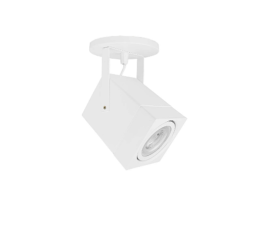 Spot Arandela Quadrado para PAR20 12,5x9x9cm Branco GSG SP49