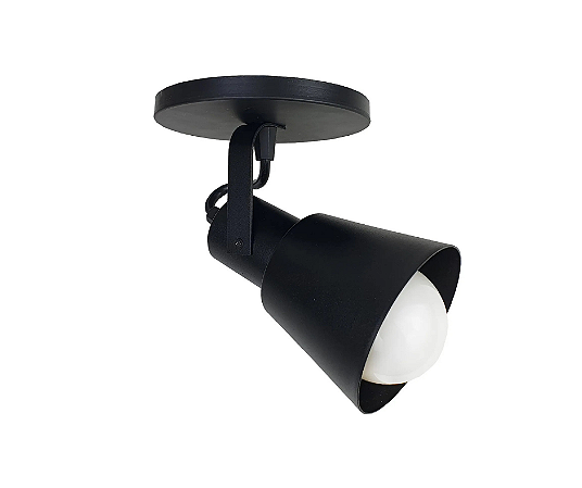 Spot Arandela Cônico para PAR20 12x8,5cm Preto GSG SP54