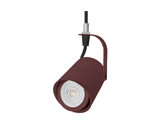 Spot para Perfilado e Trilho para Dicroica 7,5x6,5cm Marrom GSG SP59