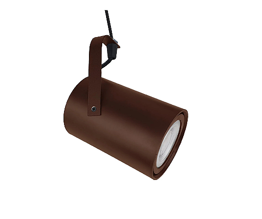 Spot Redondo para Perfilado e Trilho para PAR20 7x7cm Marrom GSG SP62