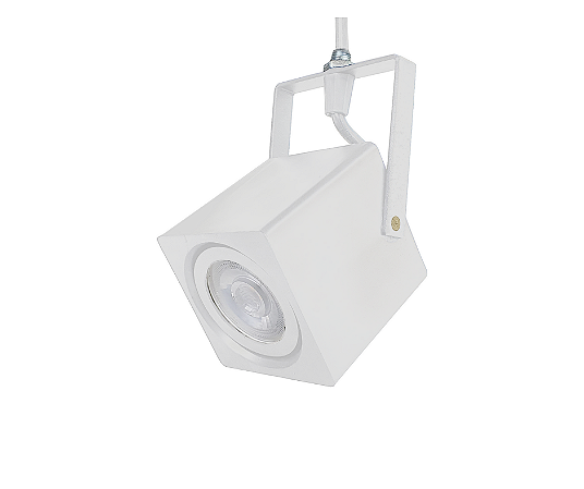 Spot para Perfilado e Trilho para Dicroica 7,5x7,5cm Branco GSG SP64